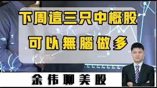 下周可以无脑做多的三只中概股！不赚钱你来找我！美股中概股京东阿里巴巴富途控股A股股票 [upl. by Lowis]