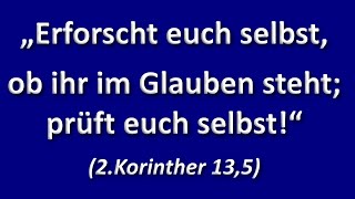 Erforscht euch selbst ob ihr im Glauben steht prüft euch selbst  Predigt v Olaf Latzel Bremen [upl. by Arhat606]