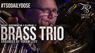 TSODailyDose MOZART Divertimento No 3 KV 439b No 11 for Brass Trio [upl. by Rolyab]