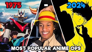 NEW ANIME FAN Reacts To The Most Popular Anime Opening Of Each Year 19752024 [upl. by Nahtiek]