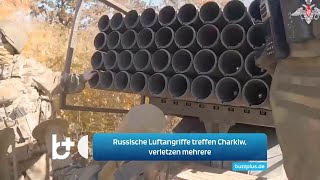 Russische Luftangriffe treffen Charkiw verletzen mehrere Menschen sagen ukrainische Beamte [upl. by Cichocki]