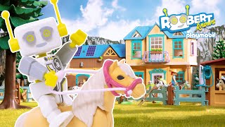 ROBert Knows  Playmobil What is a Pony  Horses  Kids Educational Video [upl. by Ettenor]