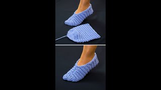 Very easy crochet slippers Tutorial For beginners Miarti🧶 [upl. by Isaac]