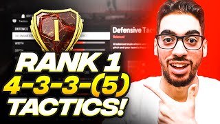 THE BEST RANK 1 META 4335 FORMATION amp CUSTOM TACTICS FOR EAFC 24 ULTIMATE TEAM [upl. by Riley]