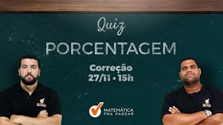 MATEMÁTICA PARA A VUNESP PORCENTAGEM DE MANEIRA FÁCIL PARA VOCÊ GABARITAR [upl. by Terrie]