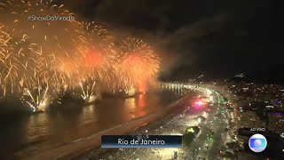 Fogos Réveillon Copacabana 20232024 Rio Brazil Fireworks New Years Eve HD [upl. by Lidia]