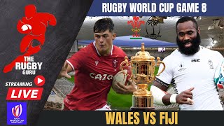 WALES VS FIJI LIVE RUGBY WORLD CUP 2023 GAME 8 COMMENTARY [upl. by Aihsem]