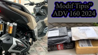 MODIFIKASI HONDA ADV 160 2024 PART 1‼️Dandanin dikit biar ngga terlalu polos😜 [upl. by Kizzee994]