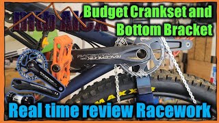 Realtime review  RACEWORK HOLLOWTECH  Budget Crankset and BB  AXUM upgrades  Oneby [upl. by Aihsenal8]