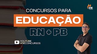 Concursos da educação RN e PB Legislação Educacional [upl. by Lavine126]