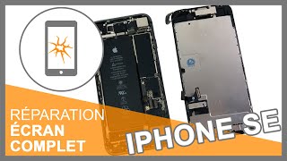 Réparation écran complet iPhone SE [upl. by Nosdivad4]