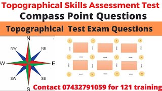 TfL topographical test Compass point questionsTopographical test exam questions example [upl. by Norbel]