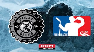 Polar Beers v Hellfish  Div 4  17th April  IceHQ Beer League ice hockey [upl. by Lucais672]