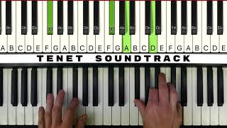 TENET Soundtrack 2nd trailer  Ludwig Göransson  piano chords [upl. by Aeriell869]