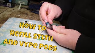 How To Open And Refill STLTH And VYPE Pods [upl. by Naitsirhk106]