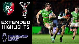 Leicester Tigers vs Harlequins Highlights  Gallagher Premiership Rugby 2023 [upl. by Berkly]