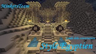 Comment construire dans minecraft  Style égyptien  Ep 3 [upl. by Hildegard413]