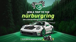 Win a Trip to the Nürburgring and an Indian Motorcycle 101 Scout with Shannons [upl. by Soloma938]