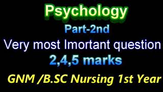 Most important question 245 marks question for GNM BSC Nursing 1st Year 2020 [upl. by Castra]