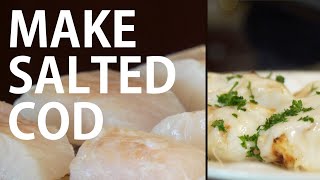 How to Salt Cod  Bacalhau Recipe [upl. by Ahsetan797]