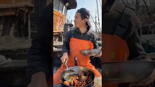 Funny Fisherman eating Seafood Part2 [upl. by Eirrem225]