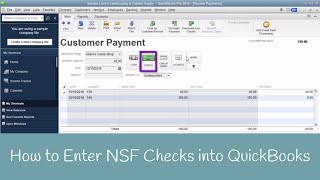 How to Enter NSF or Bounced Check in QuickBooks [upl. by Quackenbush]