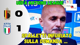 BELGIO  ITALIA 01 SPALLETTI post gara INFURIATO SULLA DOMANDA [upl. by Neumark713]