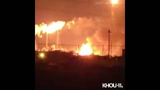 Viewer video of Baytown ExxonMobil refinery Thursday 12232021 [upl. by Itra159]