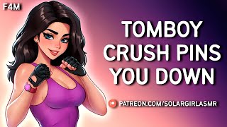 Tomboy Friend Pins You Down  Wrestling Turns Into Kissing  Soft Dom GF ASMR Comfort Sleep Aid F4M [upl. by Esilanna73]