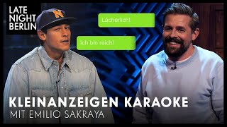 Kleinanzeigen Karaoke mit Emilio Sakraya  Late Night Berlin [upl. by Marou]