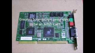 Adlib vs Soundscape vs Sound Canvas vs Sound Blaster [upl. by Atelra]