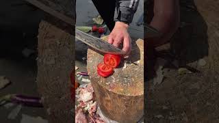 Tenglong multi function outdoor knife heavy duty bone chopper and cutting toolshortvideo [upl. by Amoeji496]