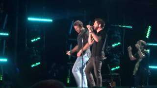 Brett Eldredge and Thomas Rhett sing quotYou Cant Stop Mequot live at CMA Fest [upl. by Hickie887]