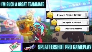 Aiming with this thing is hard 😭 Splattershot Pro gameplay RAINMAKER [upl. by Sivle]