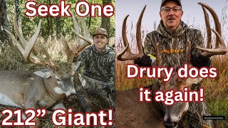 Deer Camp Harvest Report  Seek One 212” Giant Mark Drury Iowa buck [upl. by Adnaval]