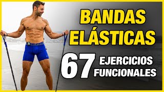 🔴 67 Mejores EJERCICIOS con BANDAS ELÁSTICAS [upl. by Naggem630]