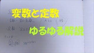 定数と変数の違い【ゆるゆる解説】 [upl. by Va]