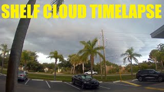 Timelapse  Shelf cloud amp powerful thunderstorm in Florida  June 2024 [upl. by Ecnerolf]