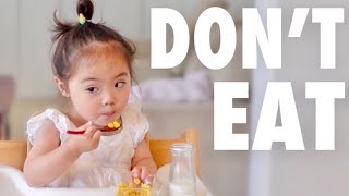 Dont Eat It Challenge  2yearold patience [upl. by Isdnyl]