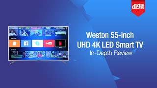 Weston 55inch UHD 4K LED Smart TV InDepth Review [upl. by Airekat]