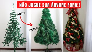 COMO DEIXAR A ARVORE DE NATAL CHEIA E LINDA IGUAL DO SHOPPING  DECORE GASTANDO POUCO [upl. by Anirroc]