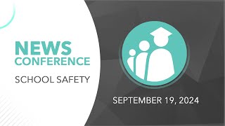 PCPS School Safety News Conference  September 19 2024 [upl. by Navillus303]