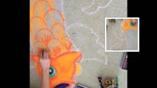 How to make a chalk pastel Street Painting [upl. by Eeresid84]