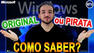 COMO SABER se sua LICENÇA do Windows é ORIGINAL ou vai EXPIRAR [upl. by Marguerita625]