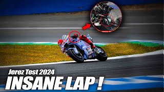 ALL SHOCK Jerez Test 2024 INSANE LAP of Marquez Using New Brake Bagnaia BIG SCARED [upl. by Acey]