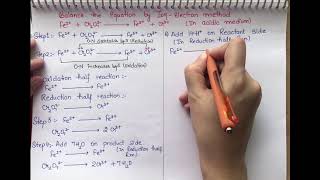 Balance the equation by ion electron method in acidic medium [upl. by Aiahc770]