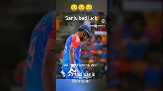 संजू bed luck se good luck motivation trendingshorts cricket youtubeshort reels cricketlover [upl. by Ellehcin]