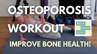 20Minute Osteoporosis Exercises for STRONG HIPS [upl. by Nylatsirhc183]