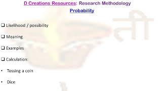 Probability Ep 30 Research Analysis Research Methodology limitation IPO D Creations Resources [upl. by Boehike]