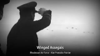 Winged Assegais  Rhodesian Air Force March [upl. by Nomyt999]